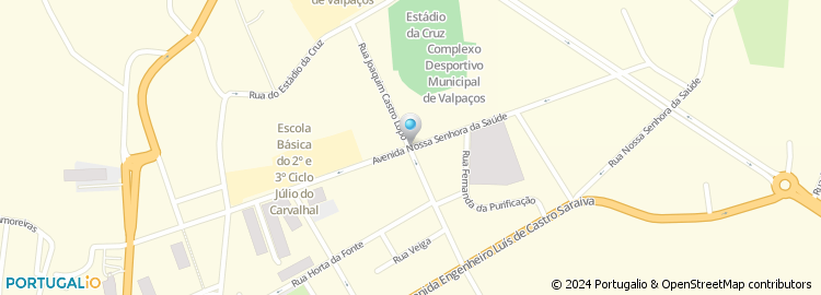 Mapa de Escola Básica Júlio do Carvalhal, Valpaços