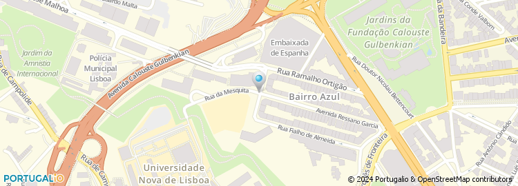 Mapa de Escola Básica Marquesa de Alorna, Lisboa
