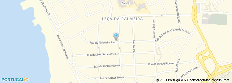 Mapa de Escola Básica Nogueira Pinto, Leça da Palmeira