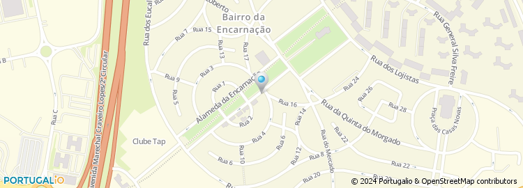 Mapa de Escola Básica Paulino Montez, Lisboa