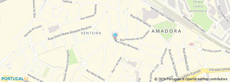 Mapa de Escola de Condução da Amadora - Antonio Alves Costa & Cia., Lda