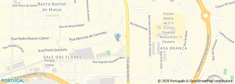 Mapa de Escola de Condução Santa Clara, Coimbra
