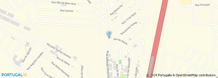 Mapa de Escola de Condução Vale Figueira, Unip., Lda