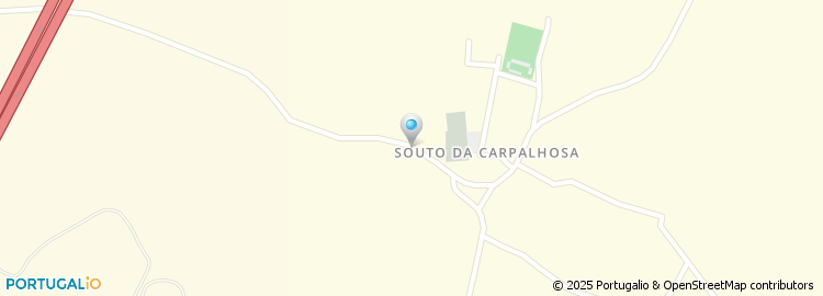 Mapa de Escola do 1º Ciclo Ensino Basico e Jardim de Infancia de Souto da Carpalhosa