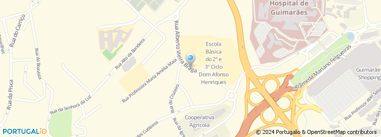 Mapa de Escola E B 2, 3 Dom Afonso Henriques