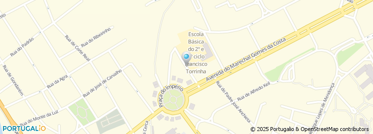 Mapa de Escola E B 2, 3 Francisco Torrinha