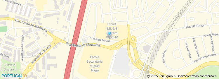 Mapa de Escola EB 2, 3 D. Pedro IV de Queluz