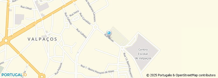 Mapa de Escola EB1 e J. I. de Valpaços