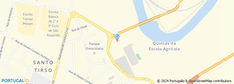 Mapa de Escola Profissional Agrícola Conde de São Bento, Santo Tirso