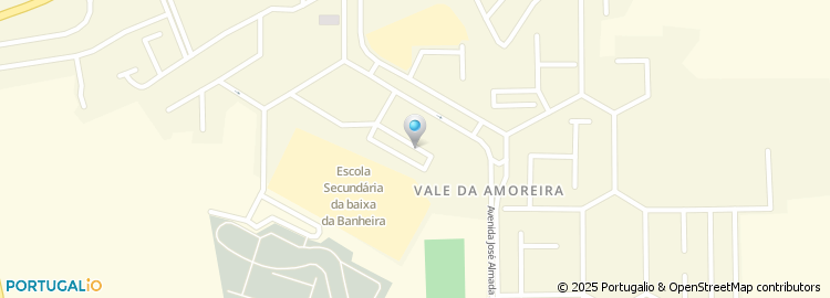 Mapa de Escola Secundaria com 3.º Ciclo do Ensino Basico da Baixa da Banheira