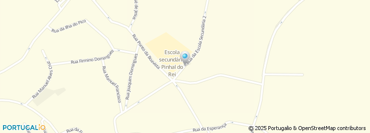 Mapa de Escola Secundaria com 3.º Ciclo do Ensino Basico de Pinhal do Rei