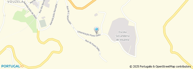 Mapa de Escola Secundaria com 3.º Ciclo do Ensino Basico de Vouzela