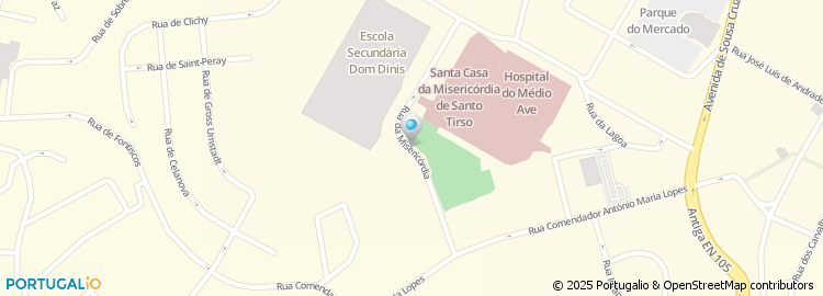 Mapa de Escola Secundária D. Dinis, Santo Tirso