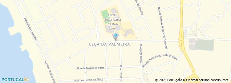 Mapa de Escola Secundária da Boa Nova, Leça da Palmeira