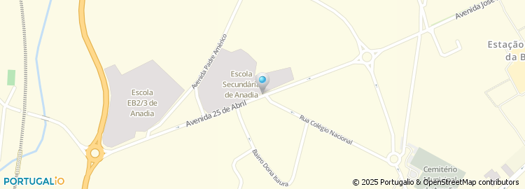 Mapa de Escola Secundária de Anadia