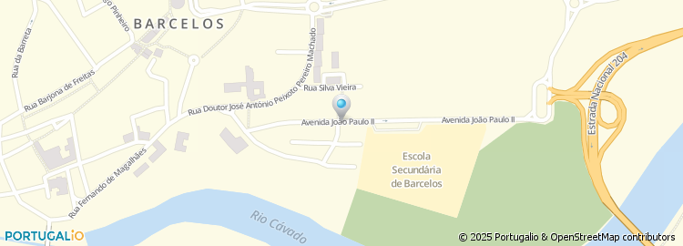 Mapa de Escola Secundaria de Barcelos