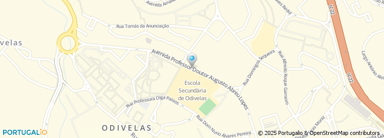 Mapa de Escola Secundaria de Odivelas