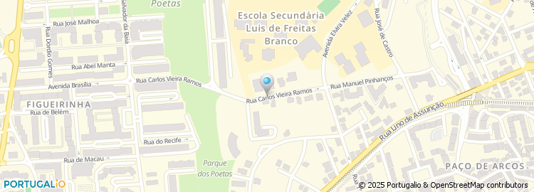 Mapa de Escola Secundaria de Paço de Arcos