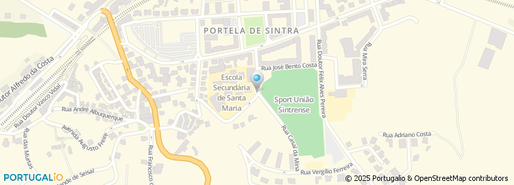 Mapa de Escola Secundaria de Santa Maria