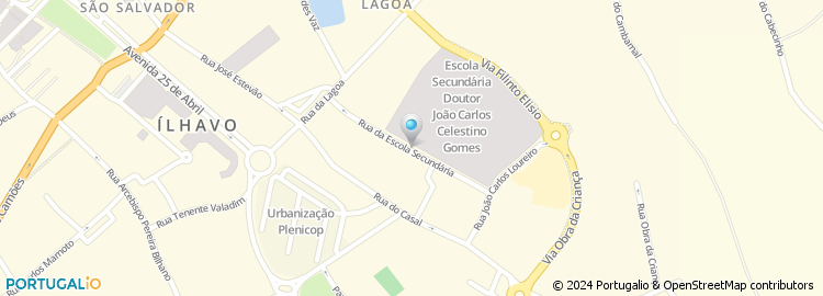 Mapa de Escola Secundária Dr. João Carlos Celestino Gomes, Ílhavo