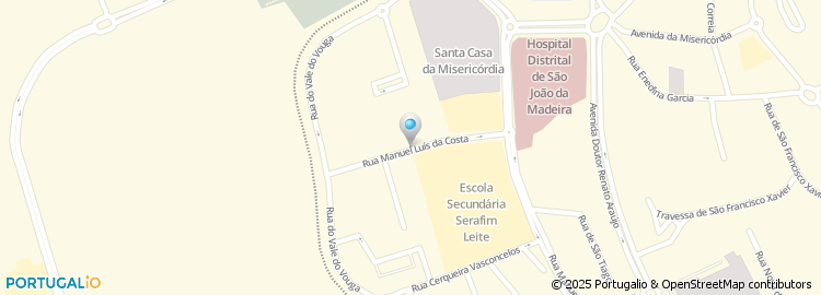 Mapa de Escola Secundária Serafim Leite