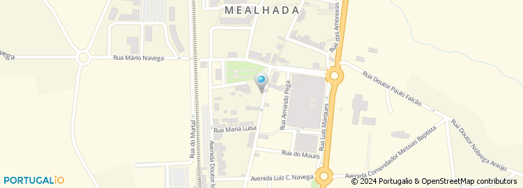 Mapa de Espaço do Cidadão da Mealhada