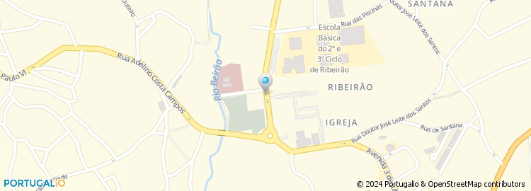 Mapa de Espaço do Cidadão de Ribeirão