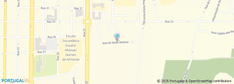 Mapa de Rua Santo António