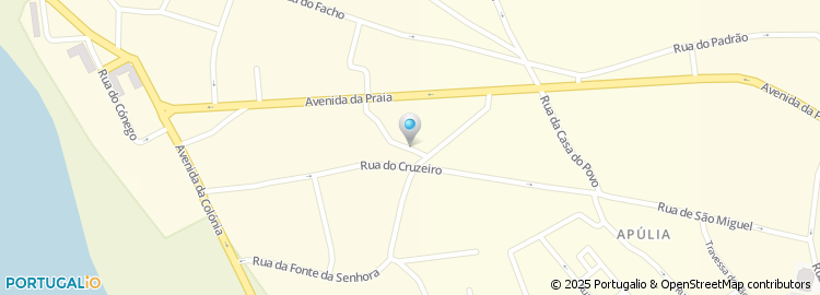 Mapa de Beco A da Avenida da Praia