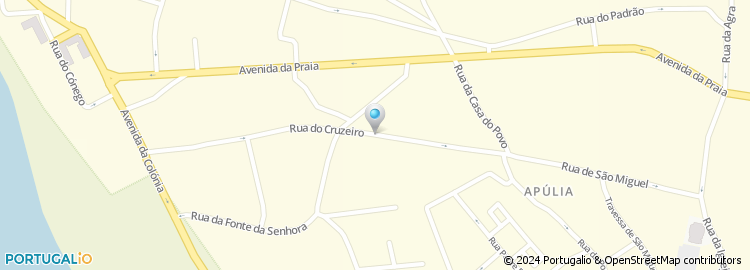 Mapa de Rua Cruzeiro dos Mouros