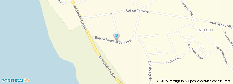 Mapa de Rua da Fonte da Senhora