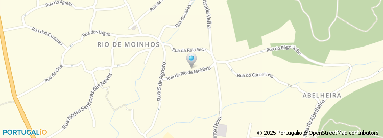 Mapa de Rua de Rio de Moinhos