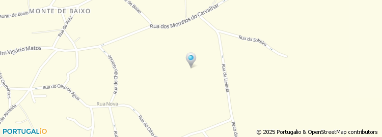 Mapa de Beco Moinhos Carvalhal