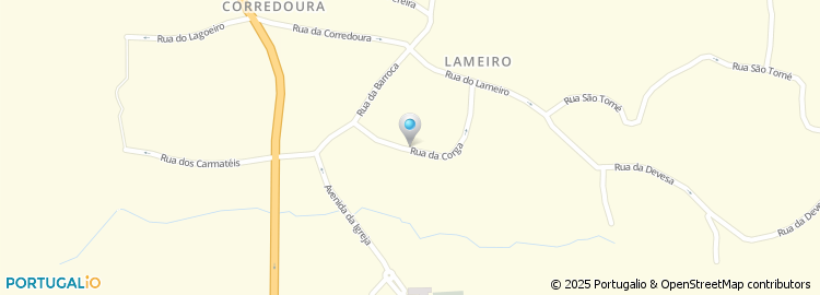 Mapa de Rua da Corga
