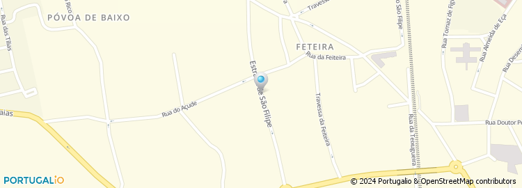 Mapa de Rua da Estrada São Filipe
