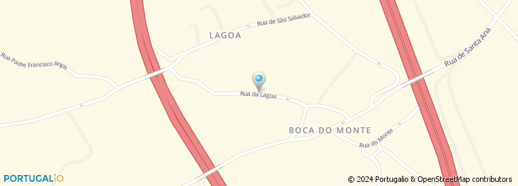 Mapa de Rua da Lagoa