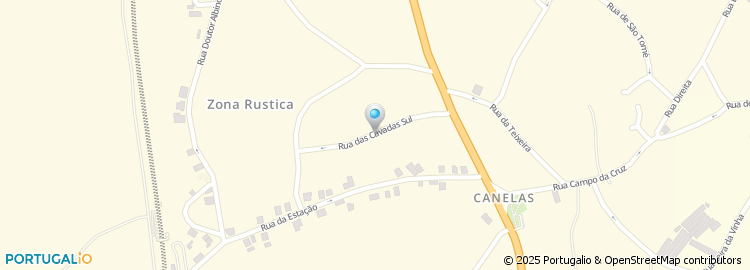 Mapa de Rua das Cavadas Sul