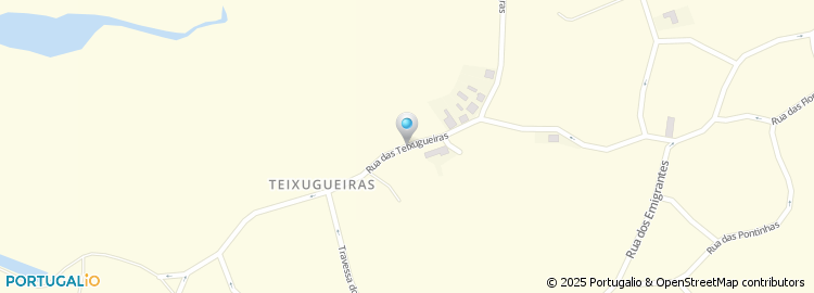 Mapa de Rua das Teixugueiras