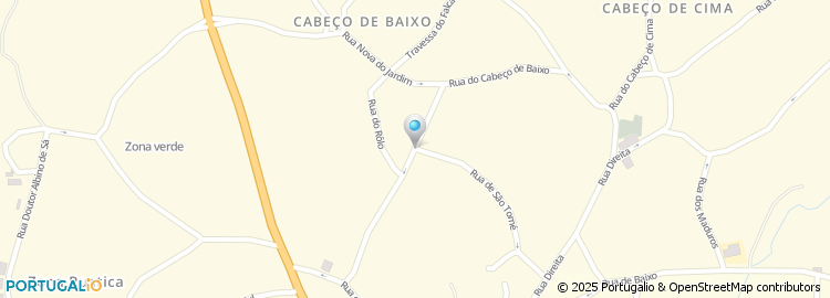 Mapa de Rua de Cabeço Baixo