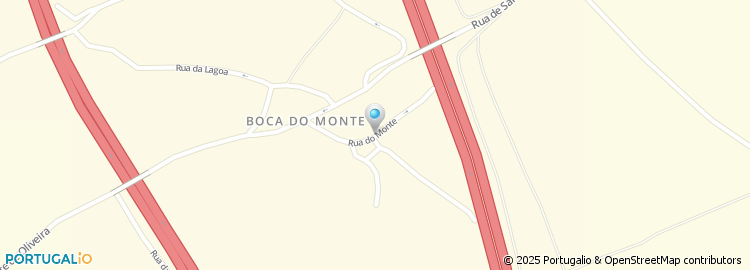 Mapa de Rua do Monte