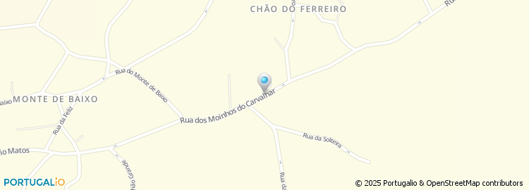 Mapa de Rua dos Moinhos Carvalhal