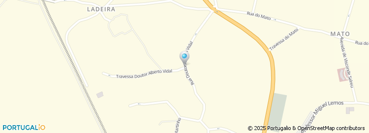 Mapa de Rua Doutor Alberto Vidal
