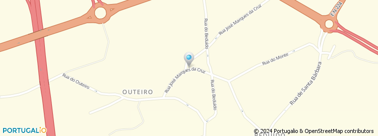 Mapa de Rua José Marques da Cruz