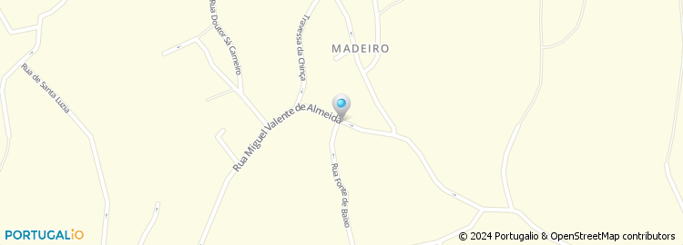 Mapa de Rua Miguel Valente Almeida