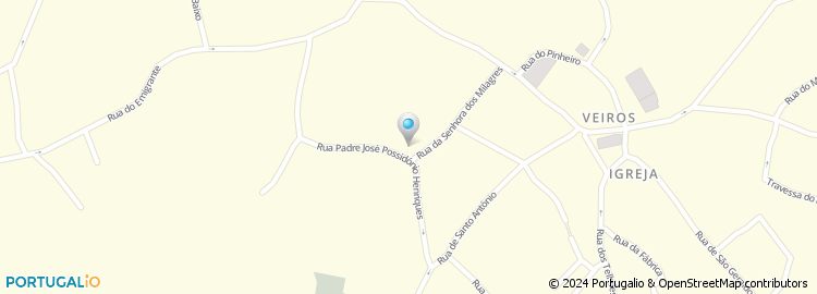 Mapa de Rua Padre José Possidónio Henriques