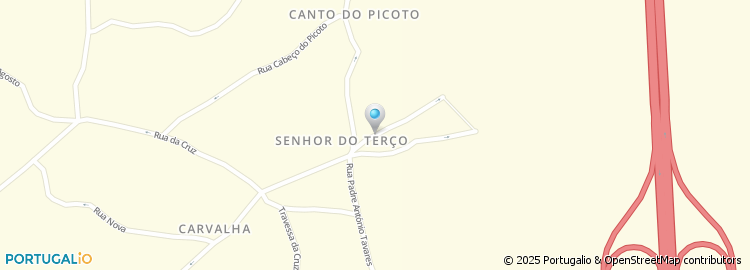 Mapa de Rua Senhora Terço