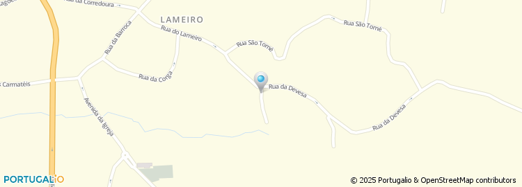 Mapa de Rua Vale de Mouros