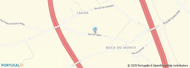 Mapa de Travessa da Rua da Lagoa