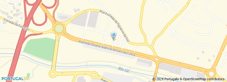 Mapa de Europcar, Aluguer de Automóveis, Leiria