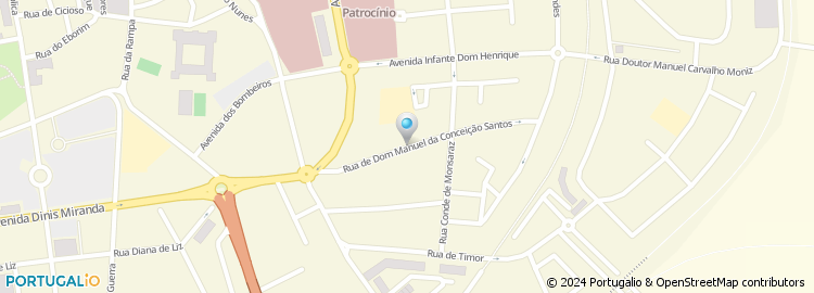 Mapa de Rua Dom Manuel da Conceição Santos